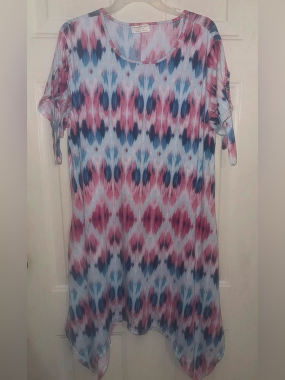 Pink & Blue Tie-Dye Dress or tunic